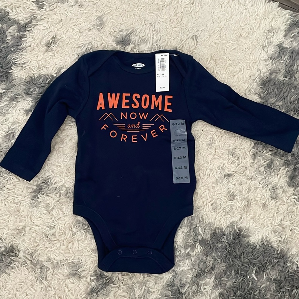 Old Navy 6-12 months long sleeve bodysuit